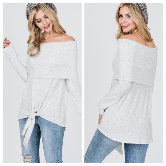 ✨LAST ONES ✨Off the shoulder soft top - Picture 8 of 8